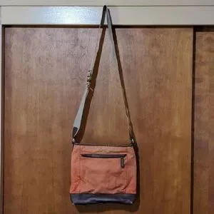 Coach | Bags | Coach Canvas Messenger Bag Orange | Poshmark